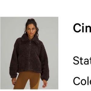 Lululemon cinchable fleece zip up jacket